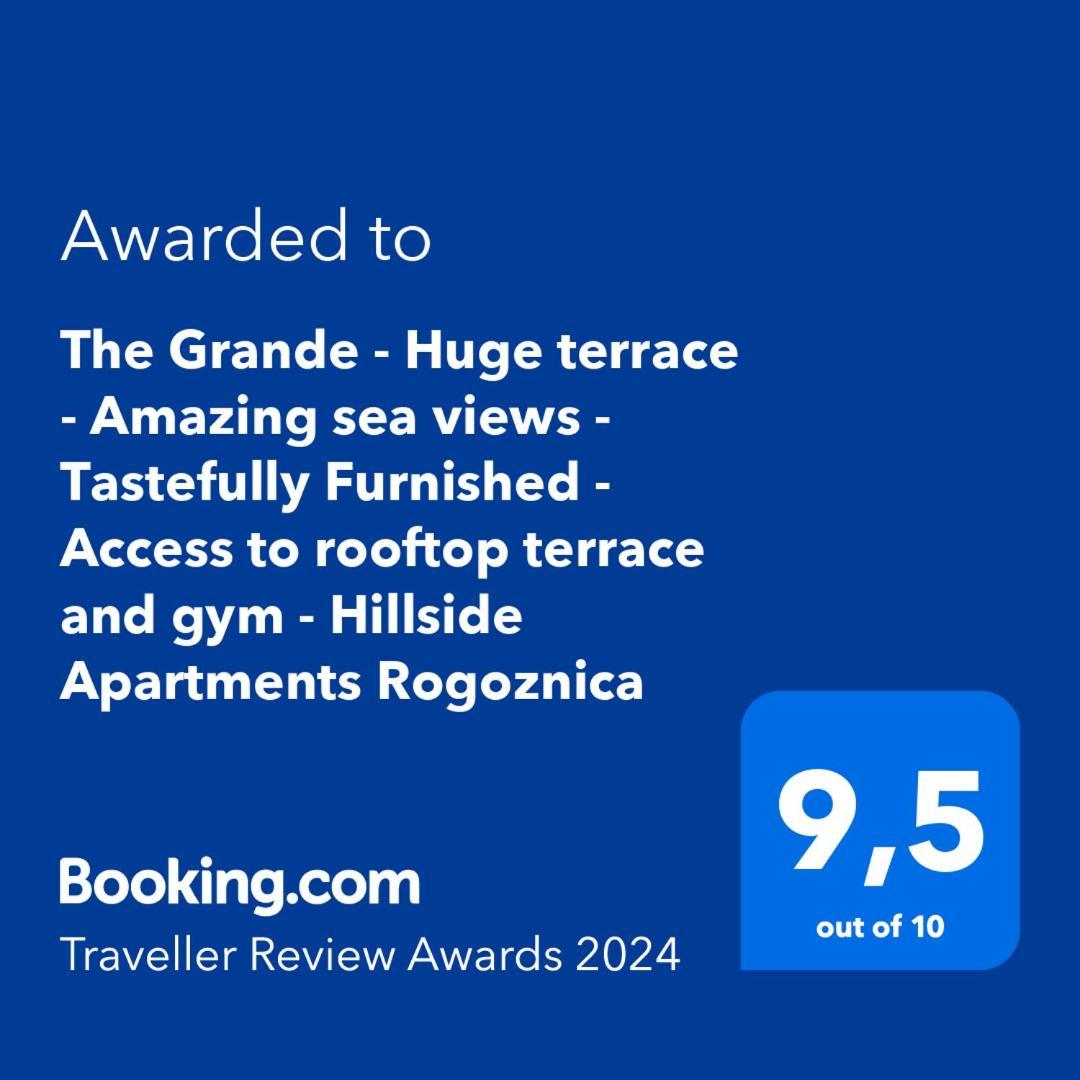 The Grande - Huge Terrace - Amazing Sea Views - Tastefully Furnished - Access To Rooftop Terrace And Gym - Hillside Apartments Rogoznica Рогозница Экстерьер фото